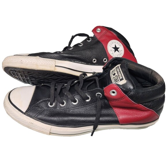 Converse Chuck Taylor All-Star High Street Mid-Top Leather Sneakers Size 12 - Picture 4 of 8